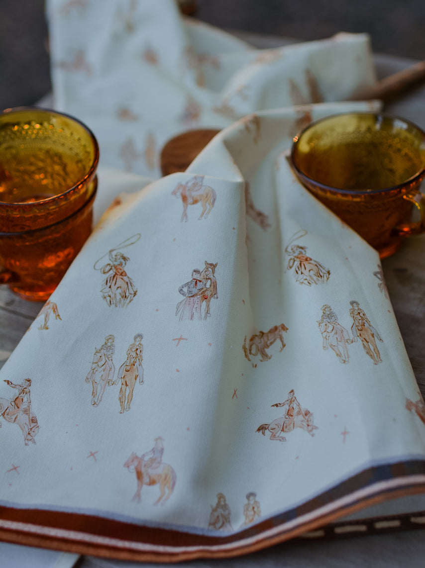 Saddle Club Western Rustic Farmhouse Kitchen Tea Towel
