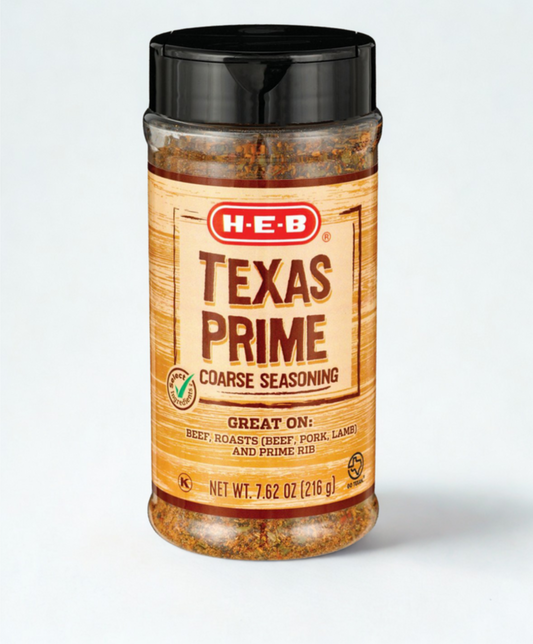 H-E-B™️ Texas Prime Coarse Seasoning – Big Flavor for Big Cuts - Locally Texas. 