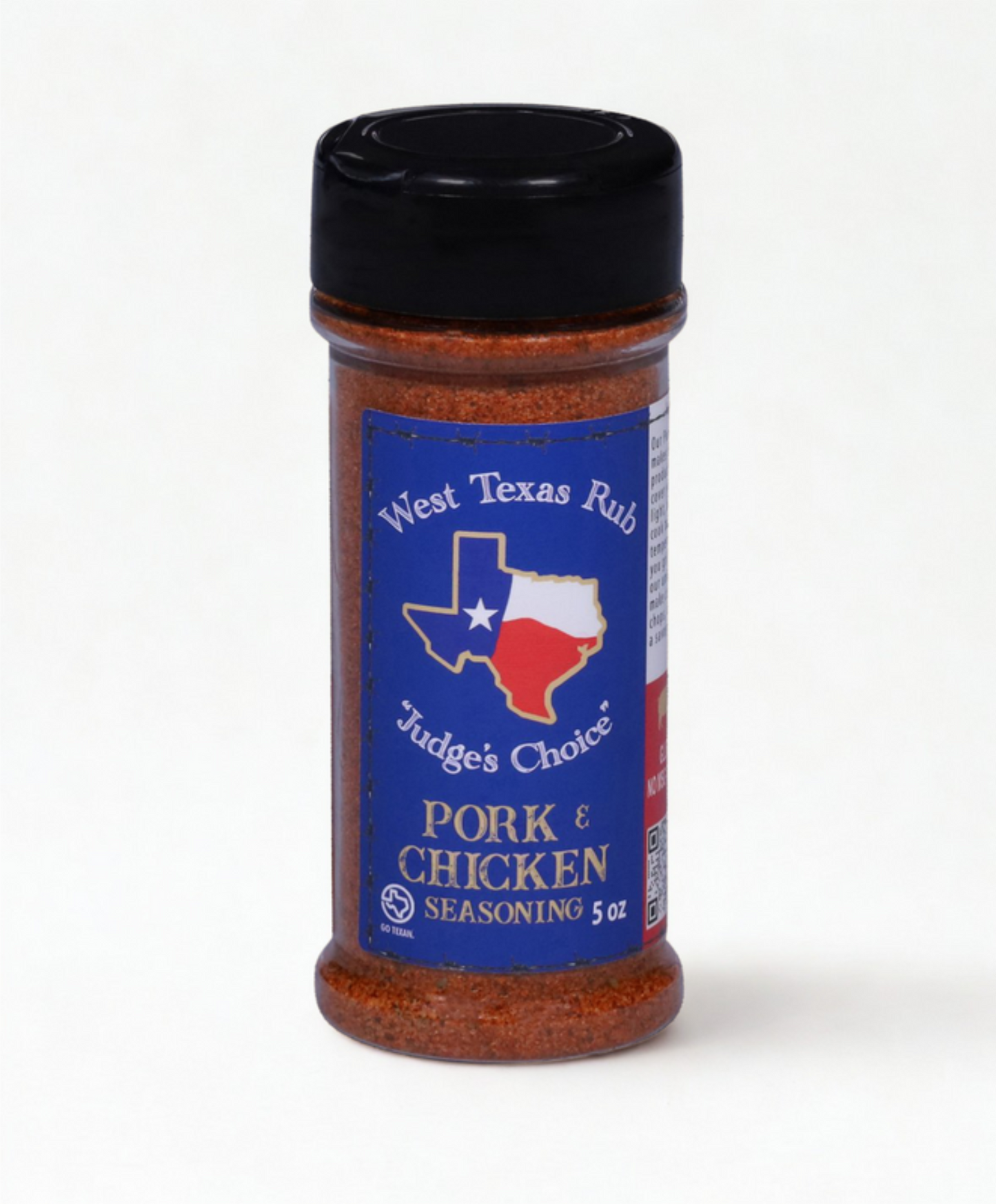 West Texas Rub – Judge’s Choice Pork & Chicken Seasoning - Locally Texas. 