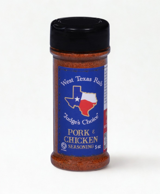 West Texas Rub – Judge’s Choice Pork & Chicken Seasoning - Locally Texas. 