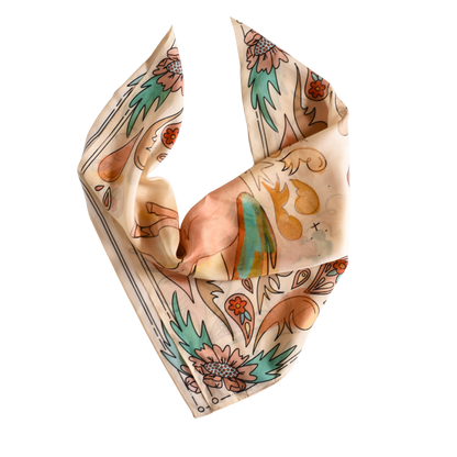 Summer Ride: Western Scarf Bandana Silk Tencel Cowgirl Wild Rag