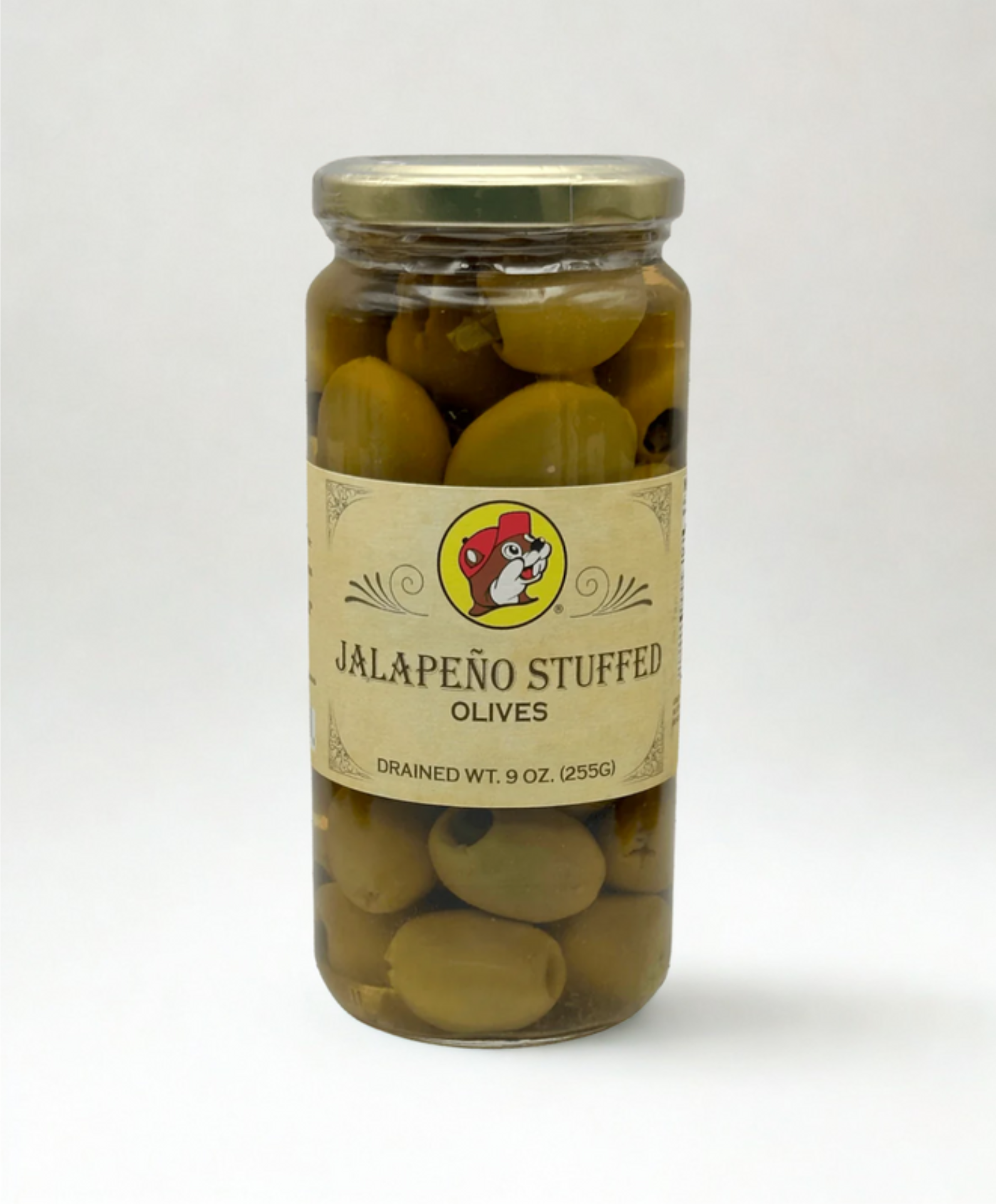 Buc-ee’s Gourmet Stuffed Olive Collection – Feta Cheese, Jalapeño & Garlic - Locally Texas. 