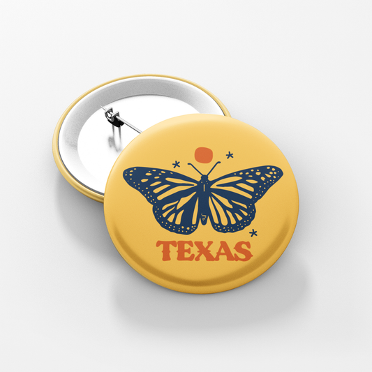 Texas Butterfly Button