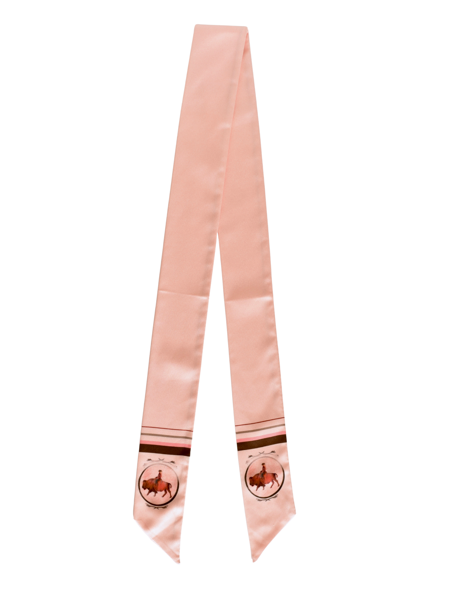 Roamin' Cowgirl Bison Western Twilly Scarf