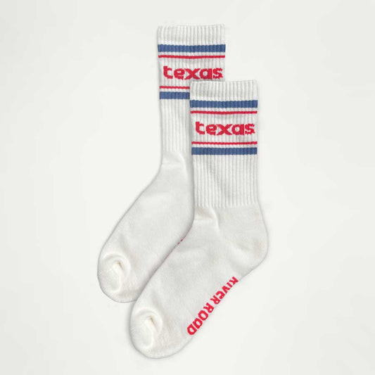 Retro Texas Gym Socks Made with a Wool Blend