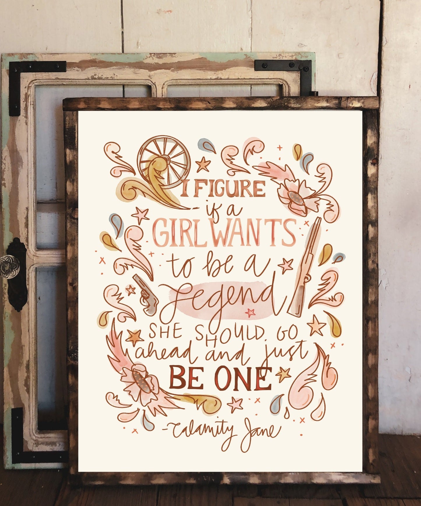 Cowgirl Legend | Western Quote Art Print