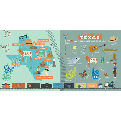 All Aboard Texas! Children's Board Book – Texas Landmarks & Seek-and-Find Adventure - Locally Texas. 