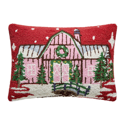 Pink Barn Hook Pillow - Junk Gypsy