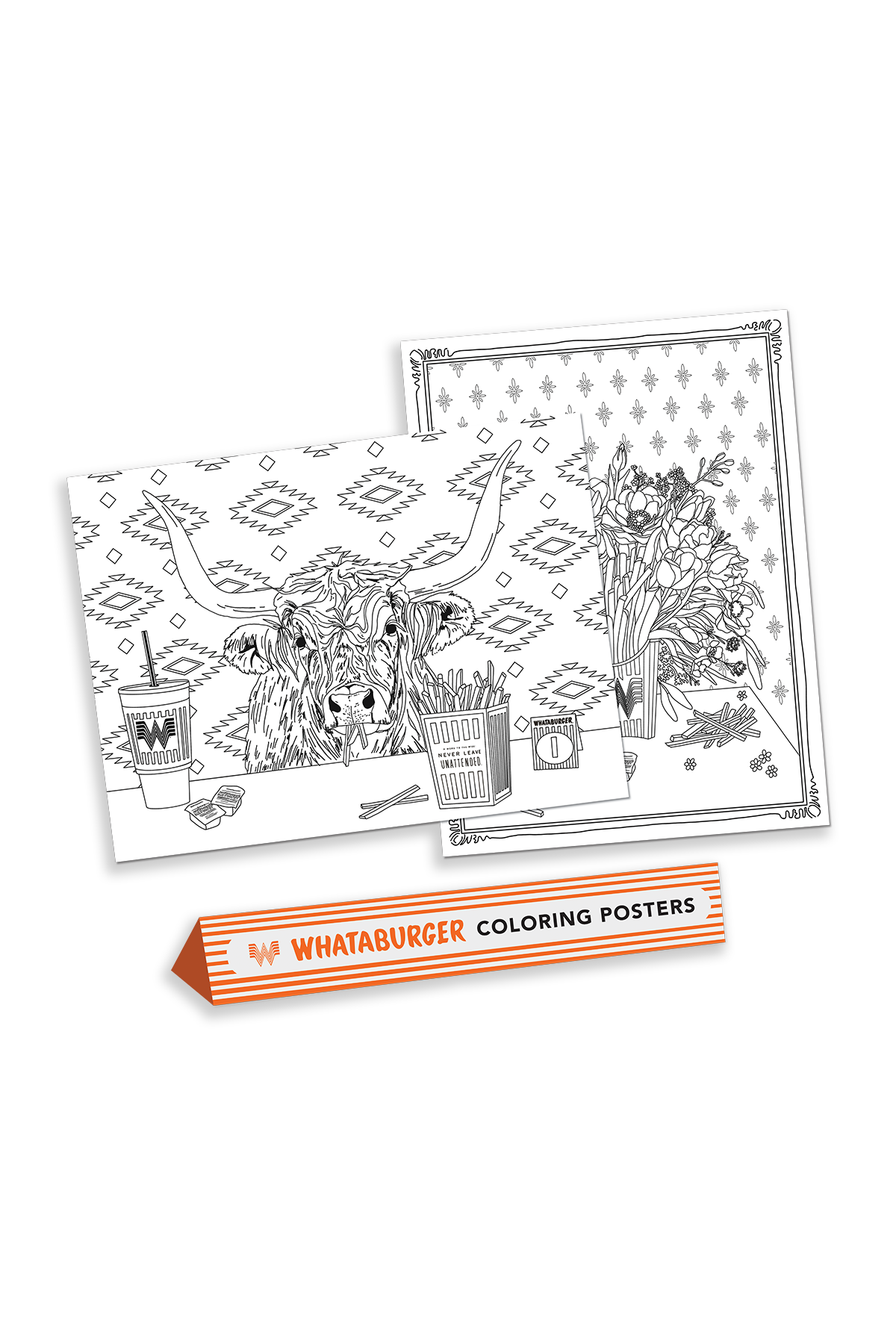 Whataburger Coloring Posters