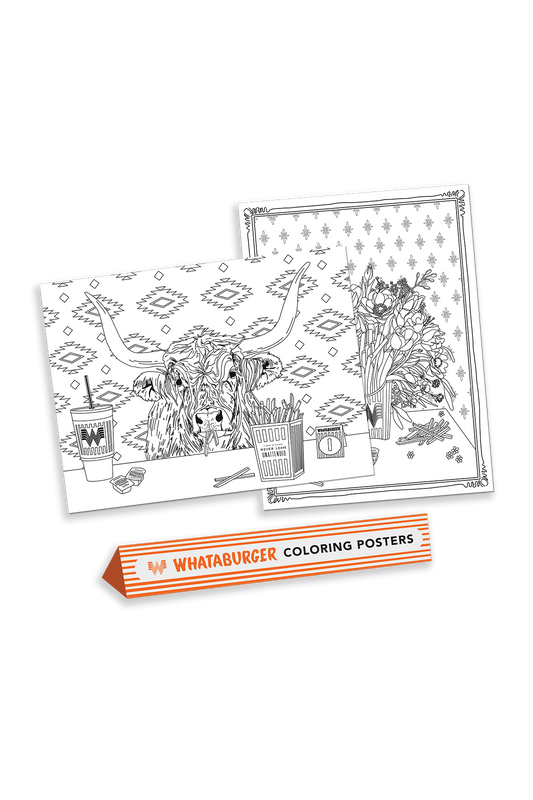 Whataburger Coloring Posters