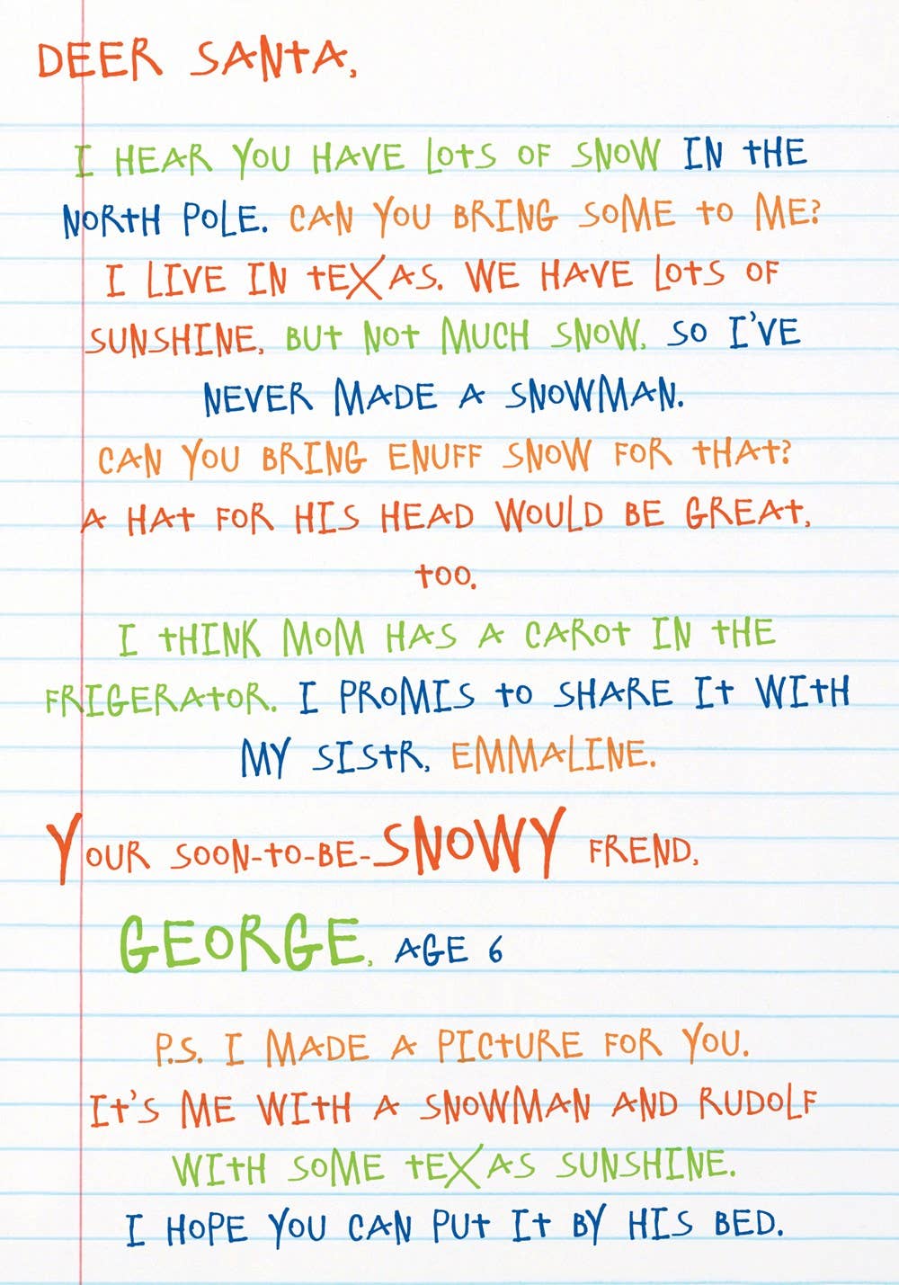 Dear Santa, Love Texas - Locally Texas. 