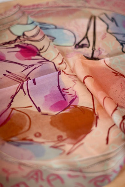 Branding Day Silk Western Cowgirl Wild Rag Scarf