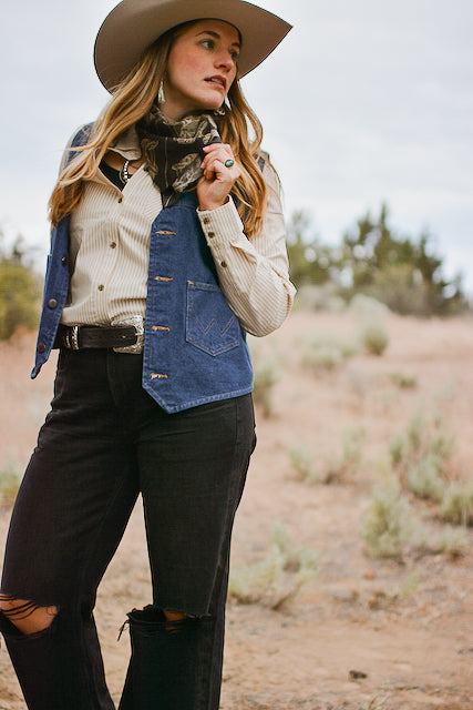 Western Saddle in Arena Brown Cowgirl Silk Scarf Wild Rag