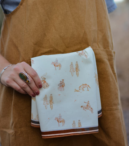 Saddle Club Western Rustic Farmhouse Kitchen Tea Towel