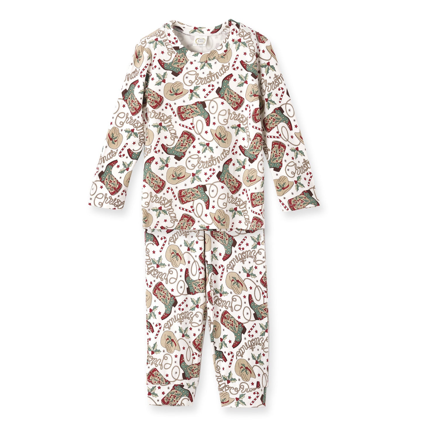 Western Christmas Pajamas for Kids – Bamboo Holiday PJs