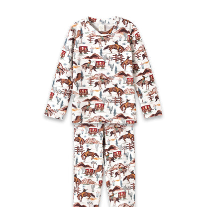 Cowboy Kids' Pajama Set – Western Spirit Bamboo Cotton