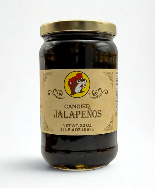Candied Jalapeños – Buc-ee’s | Sweet Heat in a Jar (20 oz.) - Locally Texas. 
