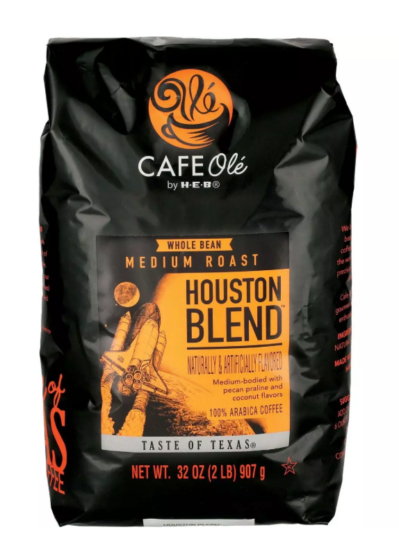 Cafe Olé by H-E-B Whole Bean Coffee – Texas Pecan, Houston Blend, & San Antonio Flavors
