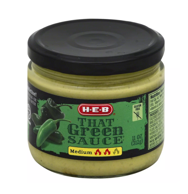 H-E-B That Green Sauce – Mild & Medium Roasted Green Chile Sauce