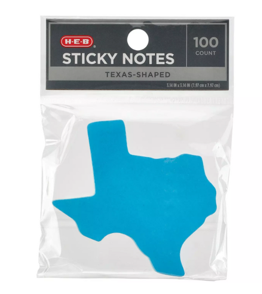 H-E-B Texas-Shaped Sticky Notes