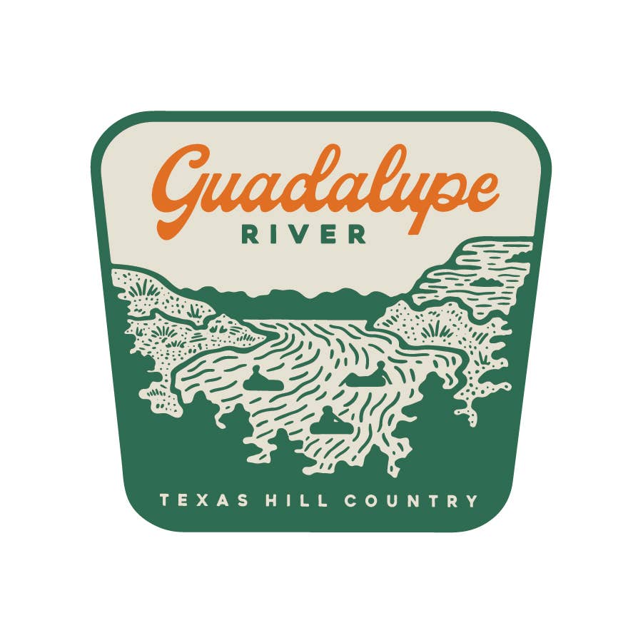 Guadalupe River Hill Country Sticker