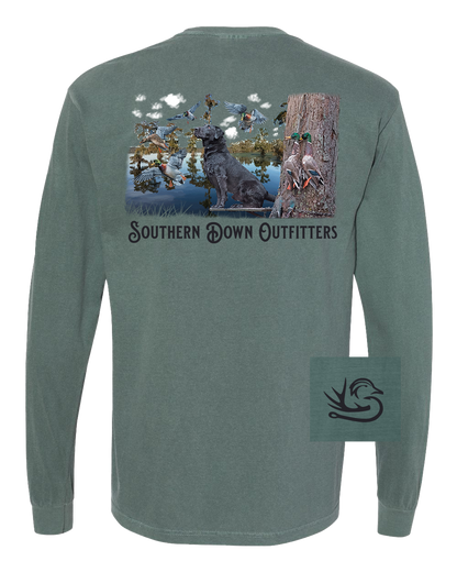 Black Lab Swamp Long Sleeve Tee