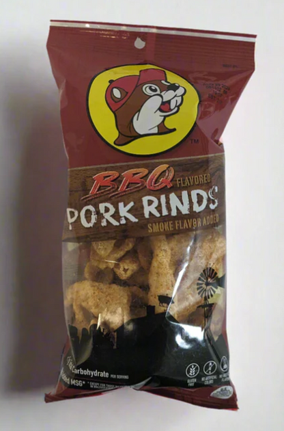 Buc-ee's Pork Rinds – Dill Pickle, BBQ, Chili Limon, Original & Habanero Flavors - Locally Texas. 