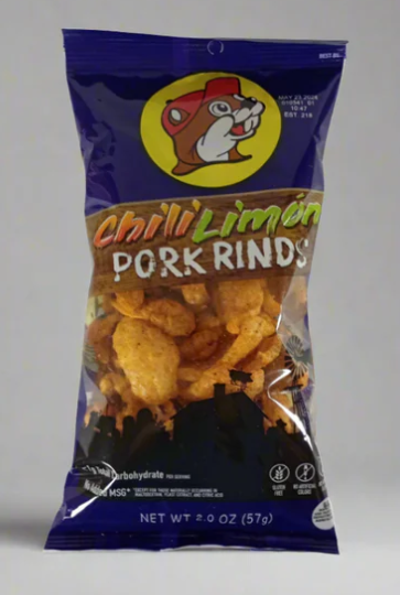 Buc-ee's Pork Rinds – Dill Pickle, BBQ, Chili Limon, Original & Habanero Flavors - Locally Texas. 